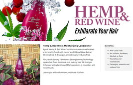 Agadir Hemp & Red Wine Conditioner, Liter image 4