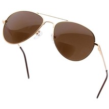 VITENZI Bifocal Reader Sunglasses Aviator Tinted Milan in Gold +2.25 - £19.12 GBP