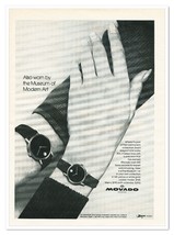 Print Ad Movado Watch Museum of Modern Art Vintage 1972 Advertisement - £7.75 GBP