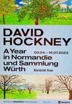 David Hockney - Original Exposición Póster - A Year IN Normandía - Modelo 1- - $250.24