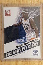 Zach Randolph 2012-13 Panini Elite DOMINATORS Relic Card #10 Memphis Grizzlies - £7.82 GBP