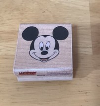 Rubber Stampede Mickey&#39;s Portrait Disney 375C Rubber Stamp Wood #BG96 - £8.89 GBP