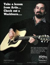 Artie Traum 1983 Washburn Harvest acoustic guitar advertisement 8 x 11 a... - $4.23