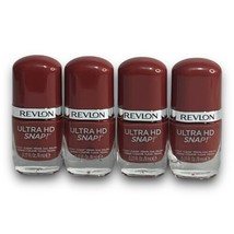 Revlon Ultra HD Snap! Nail Polish 014 Red And Real 0.27 FL Oz 4 Pack Nai... - £14.38 GBP