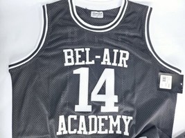 XXL The Fresh Prince of Bel Air Academy #14 Basketball Jersey Black Will Smith - £23.17 GBP