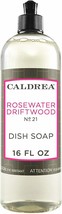 Caldrea Rosewater Driftwood, DISH SOAP Concentrated Dish Detergent 16 Ou... - £13.55 GBP