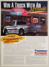 1993 Print Ad Purolator Radical Ford Ranger Pickup Truck Contest - £9.18 GBP