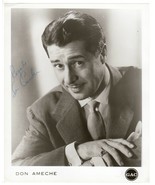 DON AMECHE Vintage Original Signed 8x10 &quot;The Latin Lover&quot; Radio, Film, T... - $75.00