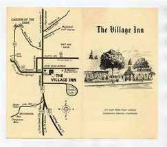 The Village Inn Brief History Brochure Pikes Peak Ave Colorado Springs 1... - £14.07 GBP