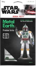 Star Wars Boba Fett Figure Metal Earth Laser Cut Premium Series Model Kit NEW - £24.74 GBP
