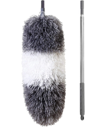 Microfiber Feather Duster with Extendable Pole, 100&quot; Telescoping Cobweb ... - £11.43 GBP+