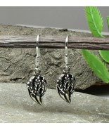 Leaf Oxidized dangle 925 Sterling Silver fish hook Earrings - €56,98 EUR