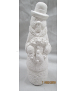 Vtg 1994 ACCENTS UNLIMITED &quot;Snowman w/Wreath&quot; Ready To Paint 6&quot; Plaster ... - $335.21 MXN