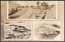 Fort Ticonderoga Multi-View RPPC 1930s - Cannons, Model, Air View Postcard - £15.49 GBP