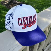 Cleveland Indians Chief Wahoo Hat Sports Specialties Snapback MLB white blue red - £139.53 GBP