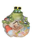 Russ Berrie, &quot;Toadily Yours&quot; frog, #25406 Sand Castles, beach, Doug Harris - $411.68 MXN