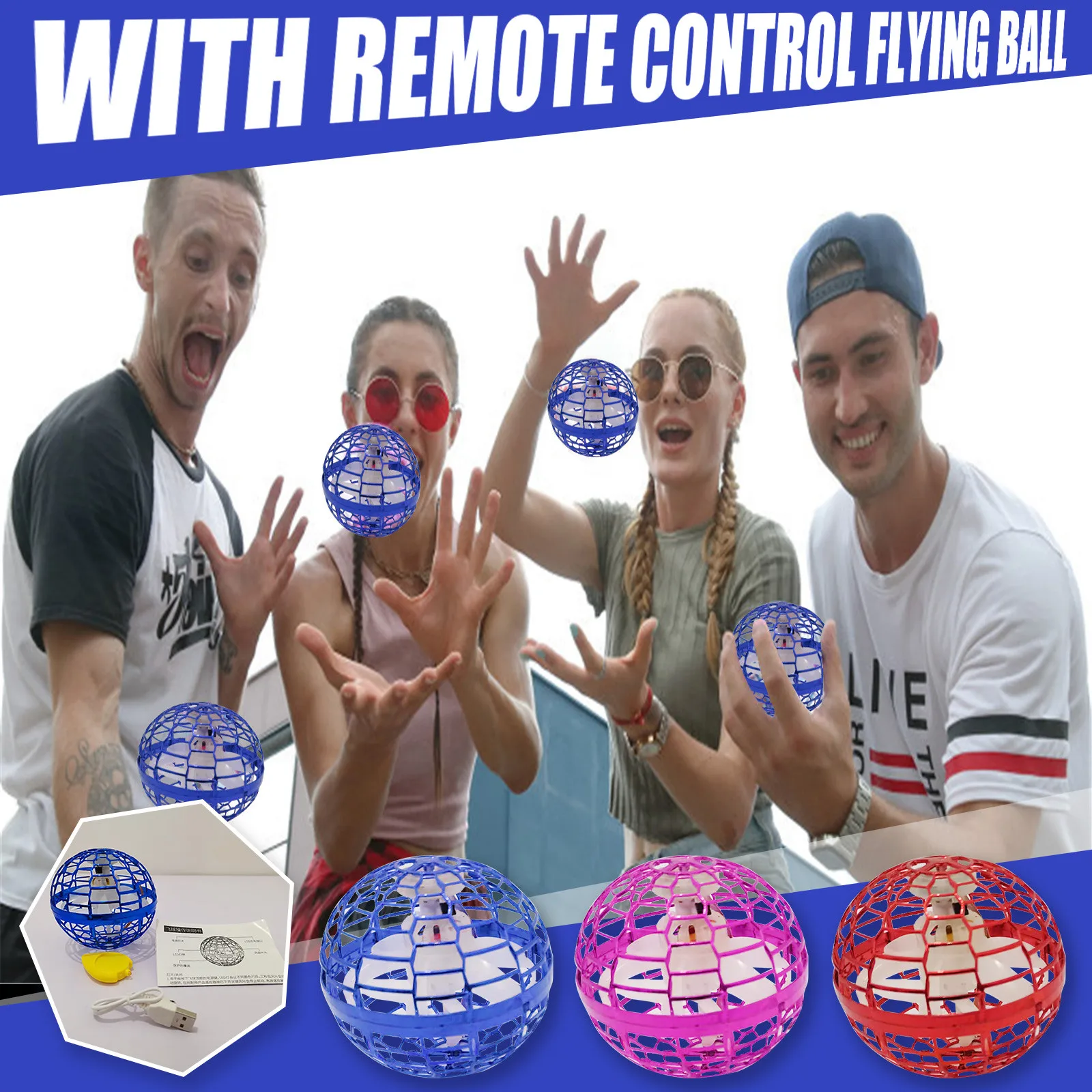 Ball route pro new strange creative decompression toy ufo flying gyro spinning top thumb155 crop