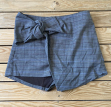 By Together NWT $48.99 women’s check mate Mini Skirt skort sz L grey bur... - $15.96