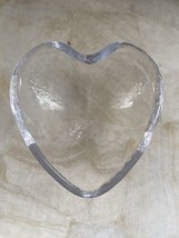 Simon Pearce Highgate Handmade Heart Crystal Trinket Candy Bowl - Signed - £28.20 GBP