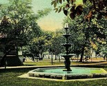 Clarion IA Iowa City Park Scene Fountain and Band Stand Vtg Postcard  - $3.91