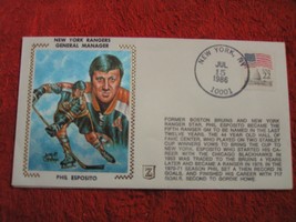 Nhl Phil Esposito Boston Bruins/NY Rangers Gm Fdc Cachet Envelope 7/15/1986 - £11.15 GBP