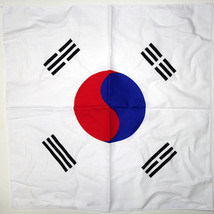 6 Pc S South Korea Flag Bandana Cotton Scarf Head Hair Band Face Mask Wrap Cover - £34.35 GBP