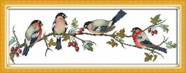 14ct Counted Stamped Cross Stitch Kit Pattern Tapestry Embroidery Needle... - $10.99