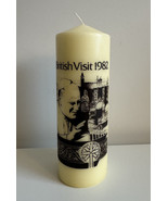 NEW Pope John Paul II British Visit 1982 Rounded Top 6.5&quot; Large Pillar C... - $33.90 CAD