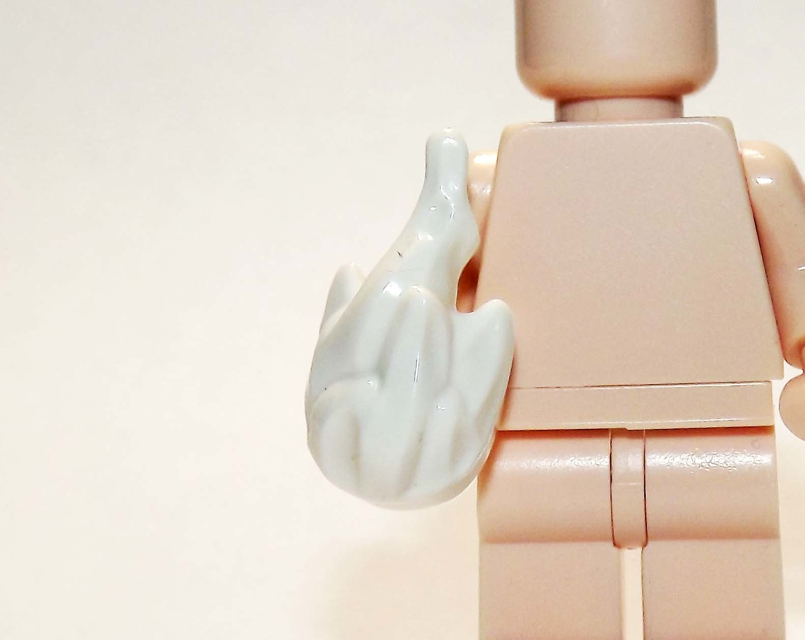 Single Sale Hand Flame Weapon White for minifigure Block Toys - $0.66