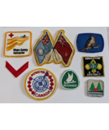 BOY SCOUTS UNIFORM SEW ON PATCH LOT OF 8 VINTAGE RETRO CUBS CANADA FLAGS... - €19,86 EUR
