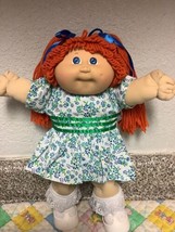 Vintage Cabbage Patch Kid Girl Red Hair Blue Eyes Head Mold #3 OK Factory 1985 - £146.60 GBP