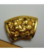 Gold-tone Floral Scarf Holder - $16.82