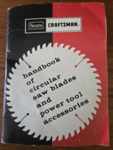 1975 Sears Craftsman Circular Saw Blades Power Tool Accessories Handbook... - $9.89