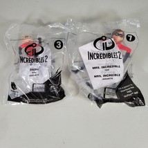 The Incredibles 2 Toy Lot #7 Mrs Incredible and #3 Dash McDonalds Happy ... - £7.87 GBP