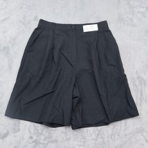 Sag Harbor Shorts Womens 30W Black Pleated Front One Side Pocket Elastic Waist - £18.11 GBP