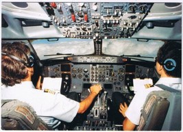 Postcard Cockpit Boeing 737-300 Sabena Belgian World Airlines - £4.74 GBP