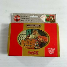 Nostalgia Playing Cards Collectible Tin Coca Cola Christmas Coke Holiday - $11.88