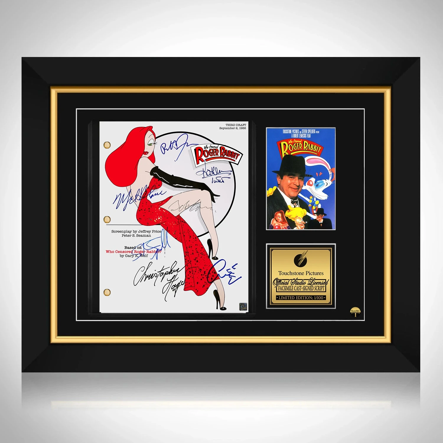 Roger Rabbit Script Limited Signature Edition Studio Licensed Custom Frame - $299.23