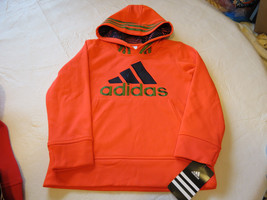 Boys 2T tddlr adidas AA5489 AR105 BM bright red 625 jacket pull over coat hoodie - £19.50 GBP