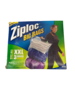Ziploc Big Bags - 3 Jumbo XXL 20 Gallon Organization &amp; Storage NEW Disco... - $27.99