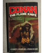 CONAN: THE FLAME KNIFE by Robert E Howard L Sprague de Camp (1986) Ace p... - $364.34 MXN
