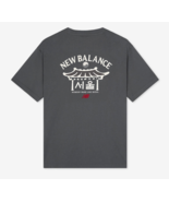 New Balance UNI Seoul Giwa Exclusive T-Shirts Casual Top Tee Charcoal NB... - $69.21