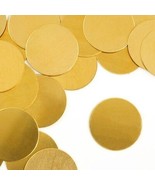  4 Stamping Blanks Brass Circle Metal Engraving Gold Impressart 1&quot; No Hole - $5.20