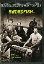 Swordfish Dvd Halle Berry John Travolta Hugh Jackman Warner Video New - £3.95 GBP