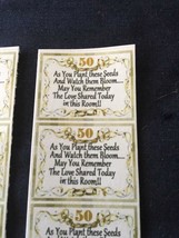 VP 50 Stickers For Gold 50Th Wedding Anniversary + Poem To Make Ur Own S... - $4.82