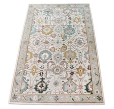 Hand Tufted Rug, Traditional Design Handmade White Color Wool Carpet  For Living - £11,564.05 GBP