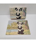 Vintage TUCO Small 5.25&quot; x 7&quot; Puzzle 30 Pieces Panda Bear - Complete! - $20.89 CAD