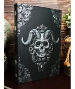 Necromancy Gothic Baphomet Demon Skull Blank Page Hardcover Journal Book - $30.50 CAD
