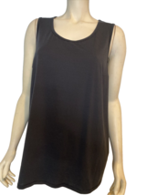 NWOT All in Motion Black Scoop Neck Sleeveless Tank Top Size 1X - £11.91 GBP