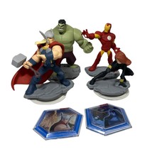 Disney Infinity 2.0 Avengers Lot of 6 Thor Iron Man Widow Hulk Power Discs - $10.80
